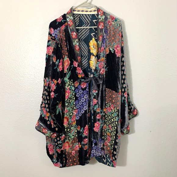 Johnny Was Jackets & Blazers - NWOT Johnny Was L ROSE BURNOUT TALULLAH JACKET Kimono